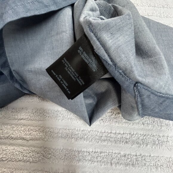 Nau Womens Short Sleeve Button-Up Twisted Shirt Dress Space Gray 6 UPF 30 New - Picture 6 of 11